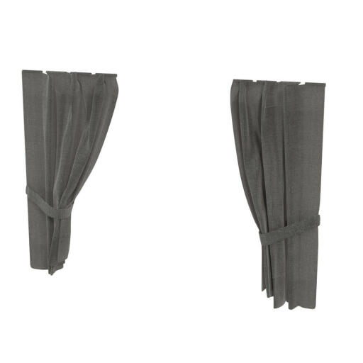 Maya Nook 36 curtains - charcoal grey