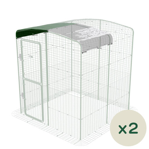 Walk in run 2x combi covers 6ft