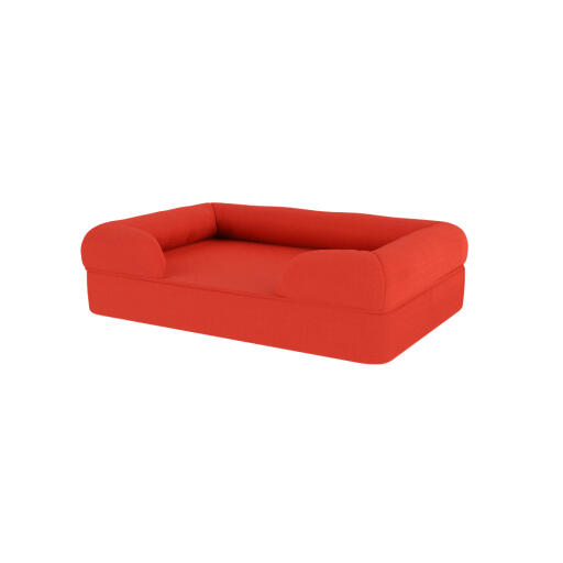 Bolster bed cherry red