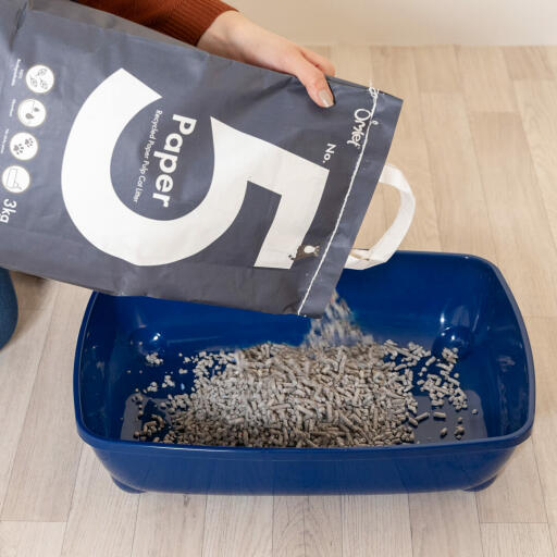 Cat litter from recycled paper clearance