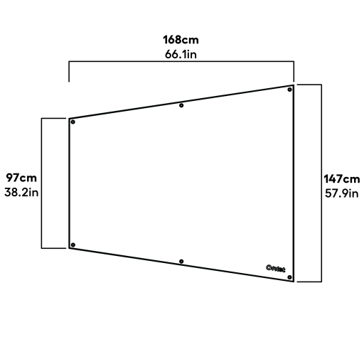 Clear cover for Eglu Go - full length dimensions (810.0087)