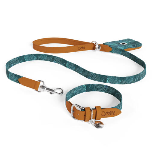 Dog Leash Set - Patterned Dog Collar Set, Matching Dog Collar and Lead, Made in