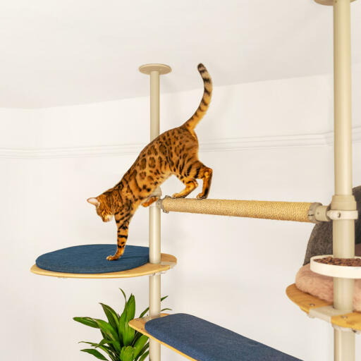 Tension rod hotsell cat tree