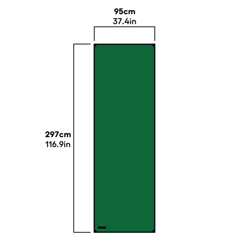 Packed heavy duty cover with gutter edge for wir & Eglu pro - 3.0 x 0.95m dimensions (810.0147)