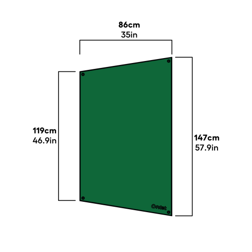 Heavy duty cover for Eglu Go and Classic - half length dimensions (810.0098)