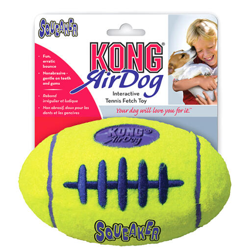 Kong airdog squeaker football medium