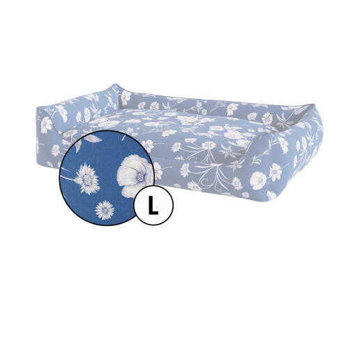 Nest Dog Bed Cover Only Large Gardenia Porcelain