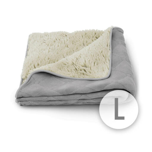 Grey cat shop blanket