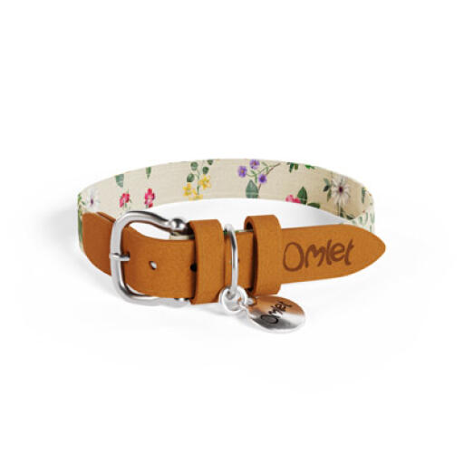 Medium morning meadow designer dog collar