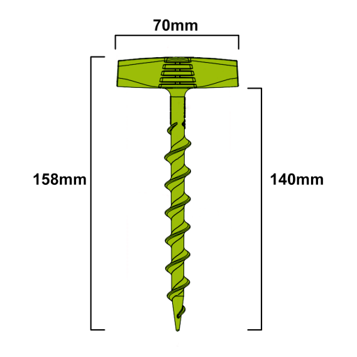 Screw peg dimensions