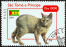 A tortie manx on a postage stamp