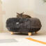 Cat sleeping on Omlet Maya donut cat bed in early grey Cat sleeping on Omlet Maya donut cat bed in early grey