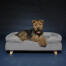 The memory foam mattress moulds itself after your dog’s body, ensuring hours of soundless sleep.