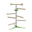 Chicken perching in the hen adventure perch system kit