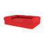 Memory foam dog bolster bed cherry red