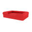 Memory foam dog bolster bed cherry red Memory foam dog bolster bed cherry red