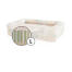 Bolster dog bed cover only large - pawsteps natural