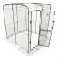 Clear cover with gutter edge for walk in run 2m 810.0146