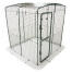 Clear cover with gutter edge for walk in run 2m 810.0146