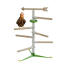 Chicken in the free standing perch system