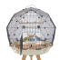Geo bird cage feeder and drinker