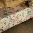 Close up of the bolster bed morning meadow print