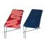 Red and blue fabric outdoor cat shelves for catios Red and blue fabric outdoor cat shelves for catios