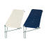 White and blue fabric cat shelf for catios White and blue fabric cat shelf for catios