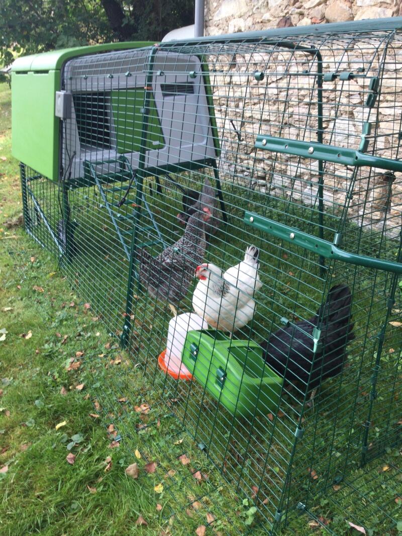Eglu Cube Large Chicken Coop with 9ft Run and Wheels Package 