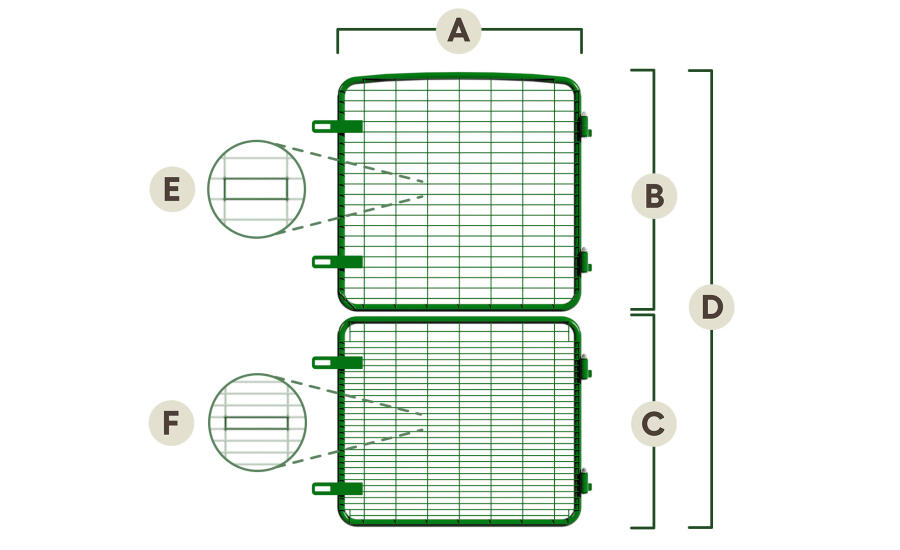 Eglu pro door dimensions