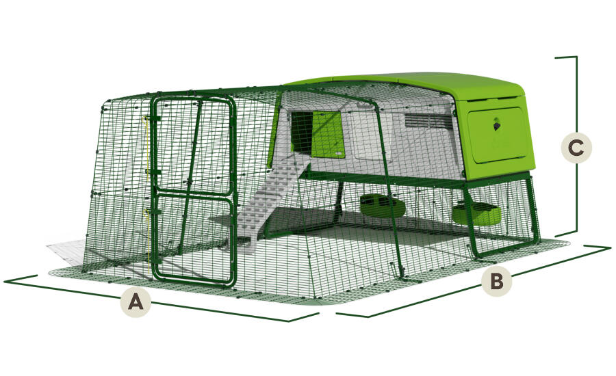 Eglu pro run dimensions