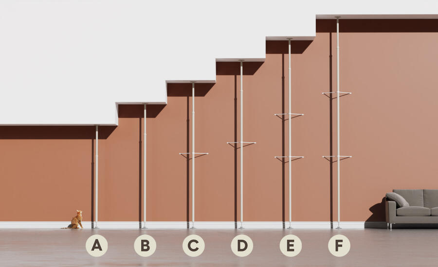 Dimensions of indoor Freestyle poles