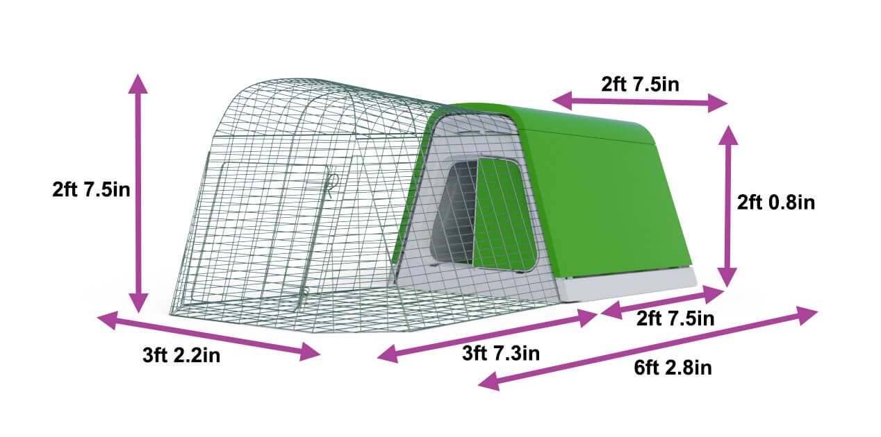 eglu go guinea pig hutch dimensions
