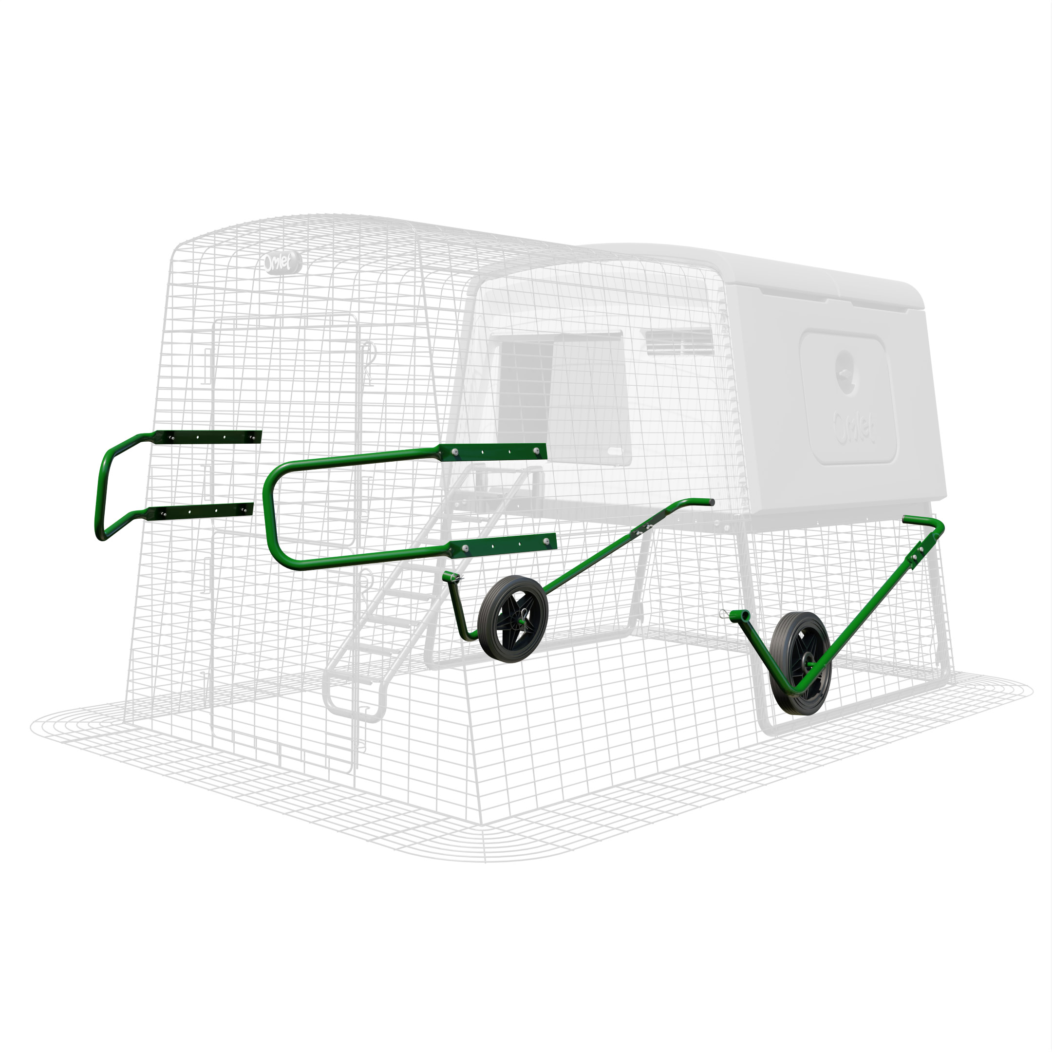 Eglu Cube Wheel Set + Run Handles | Omlet