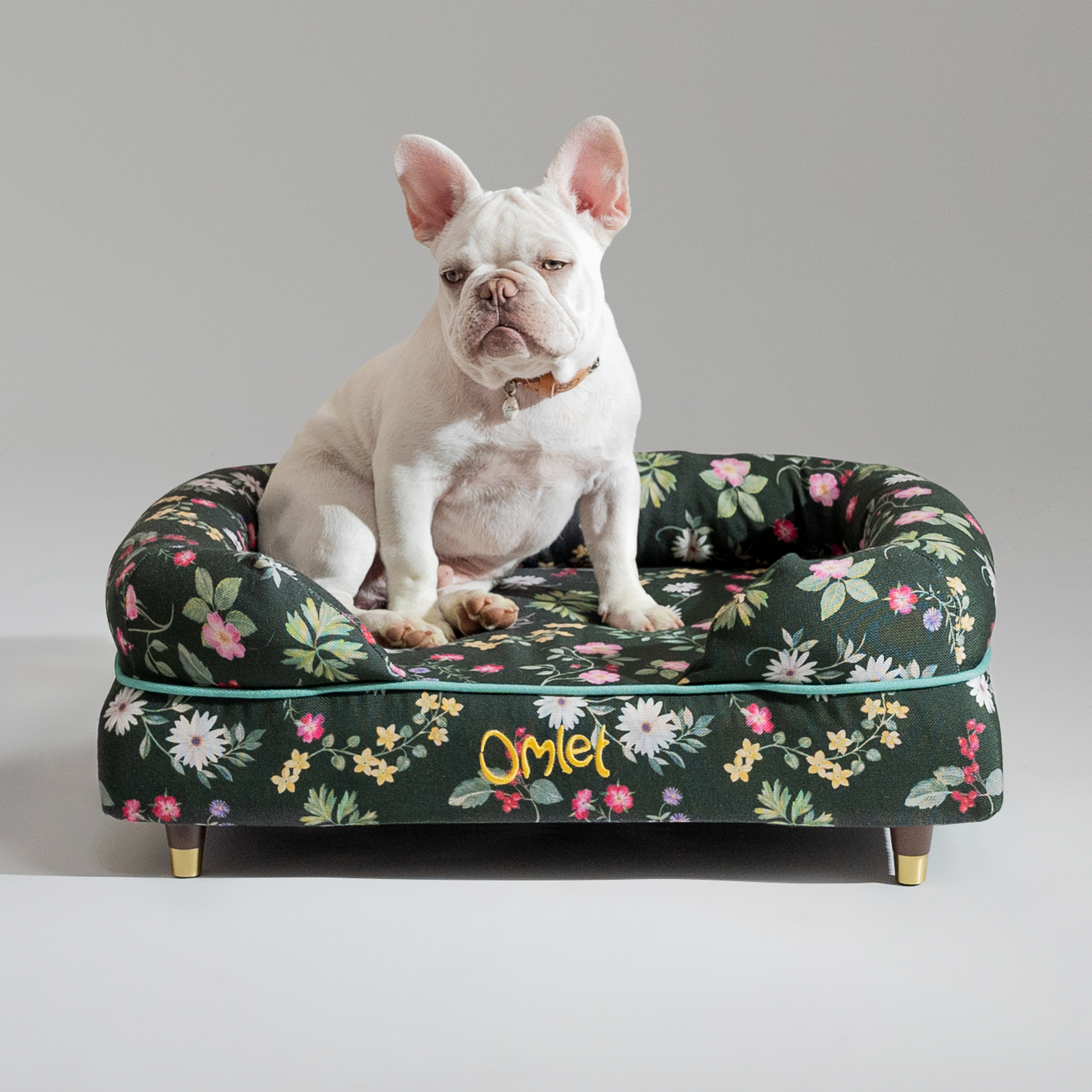 Bolster Dog Bed Cover Only Small Midnight Meadow Omlet