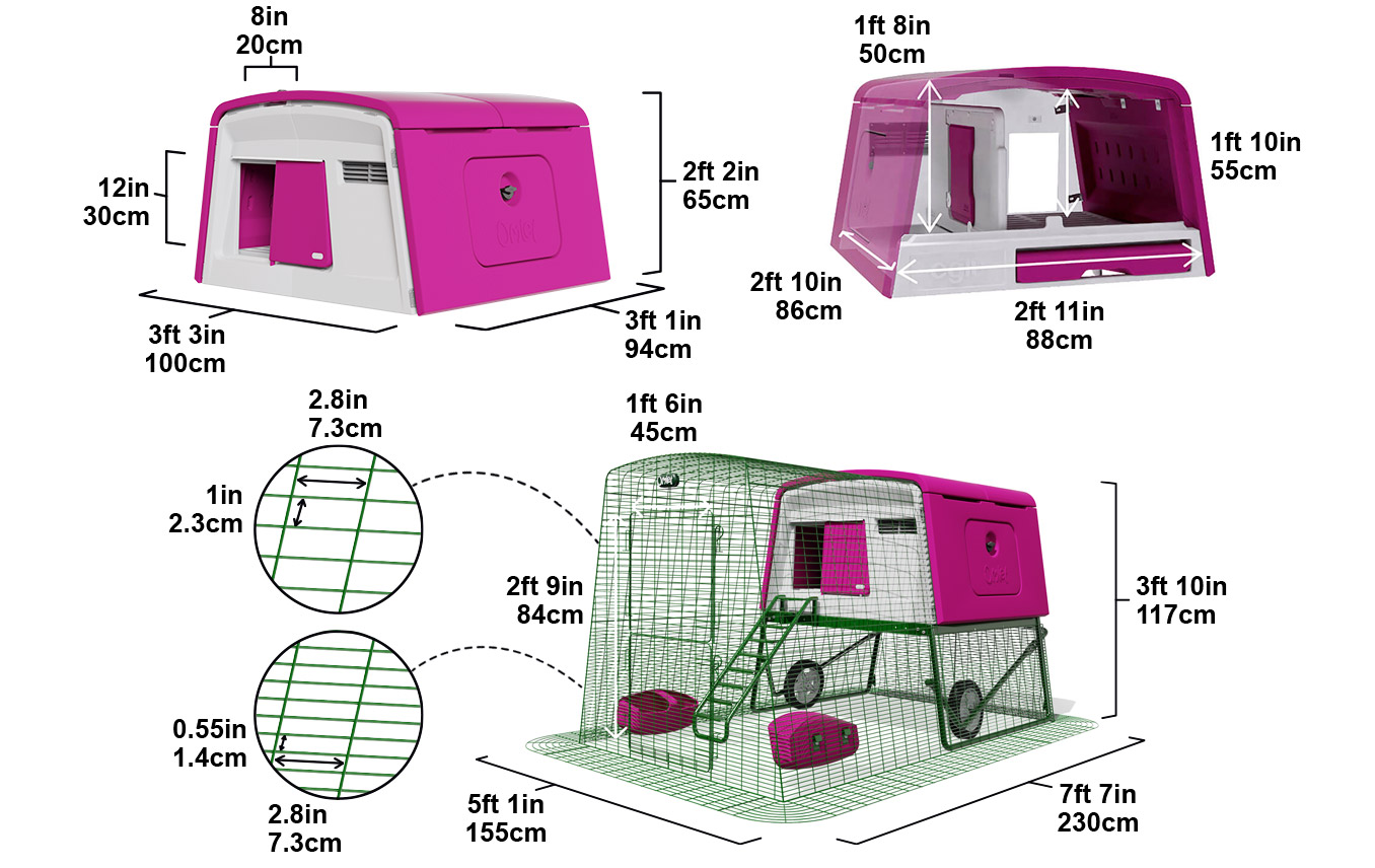 The Eglu Cube is Easy to Assemble. See the dimensions.