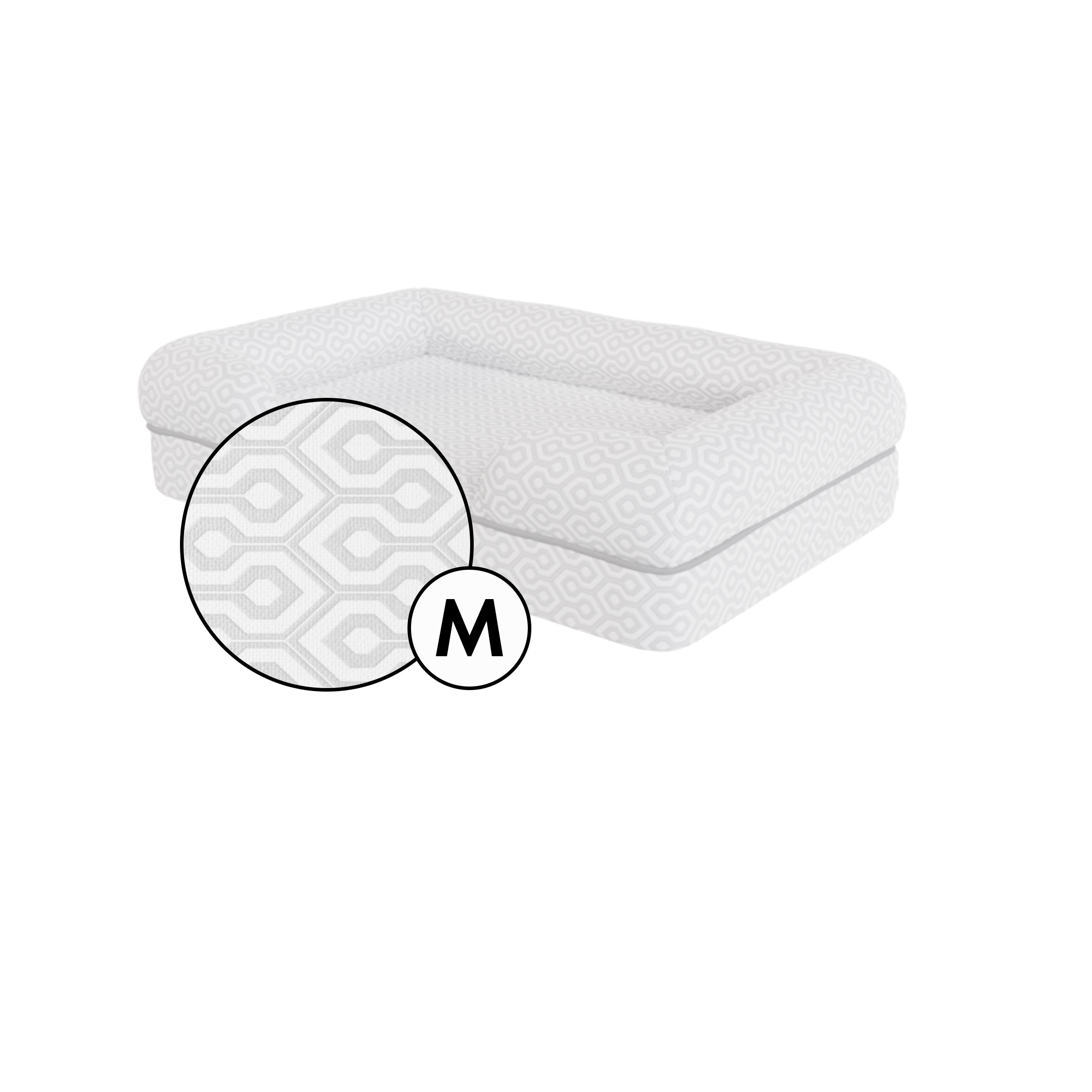 Bolster Dog Bed Cover Only Medium Slate Omlet