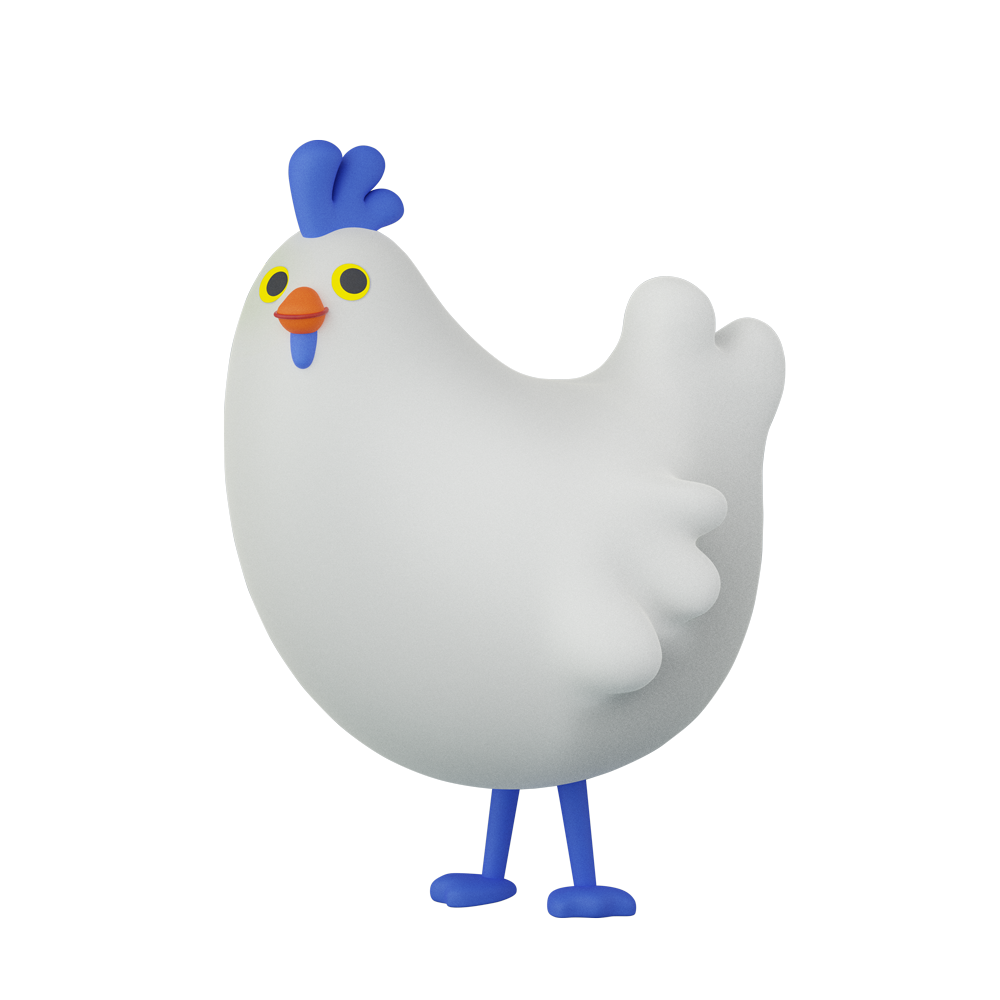 Omlet chicken mascot