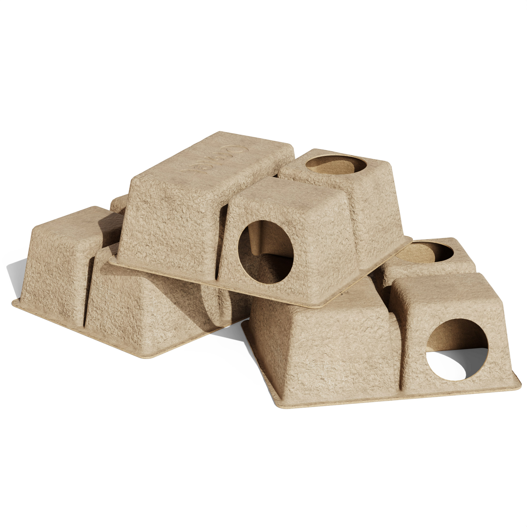 Image showcasing Compostable Hamster Chamber Hide - 3 Pack | Omlet