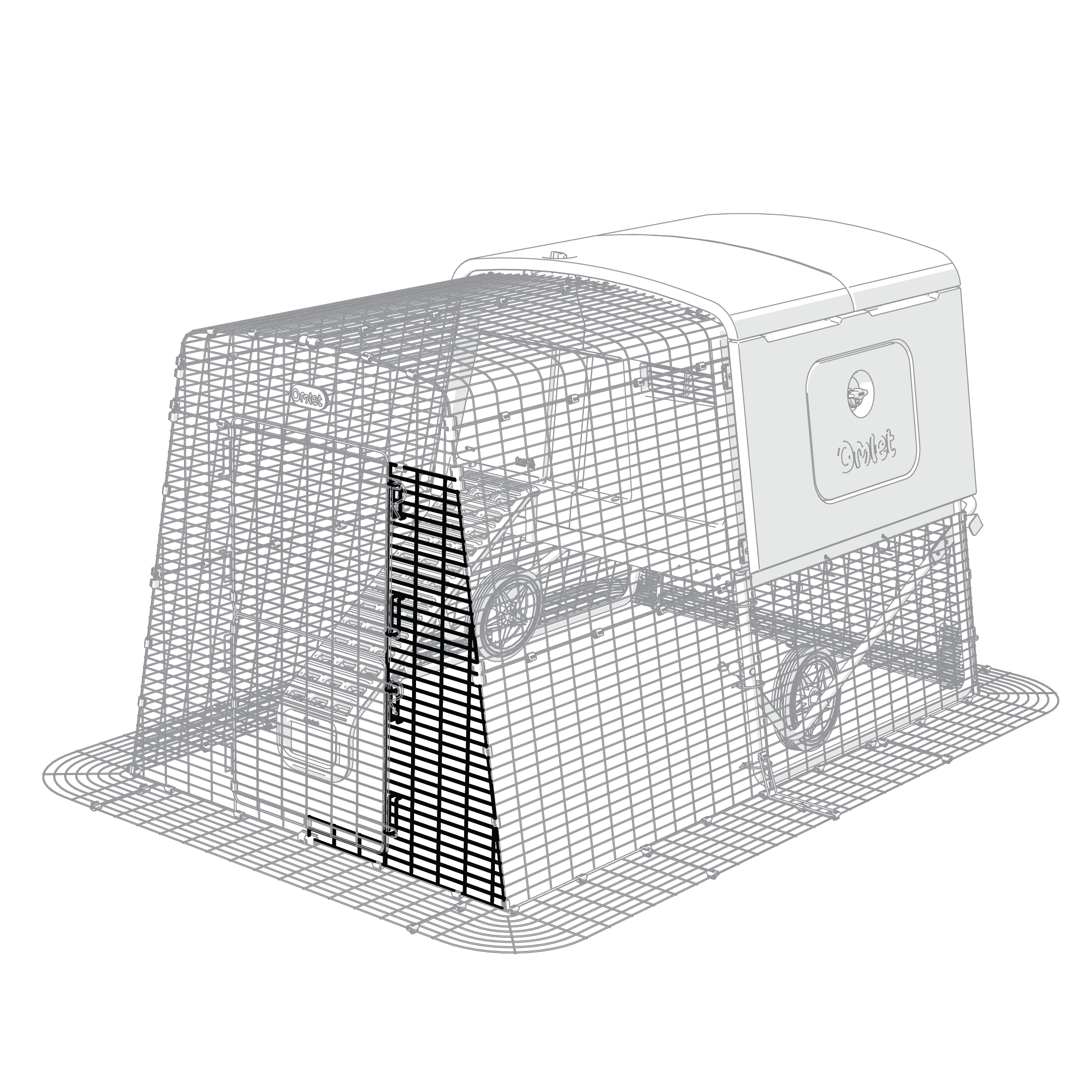 Eglu Cube Mk2 Run Panel Front Half | Omlet