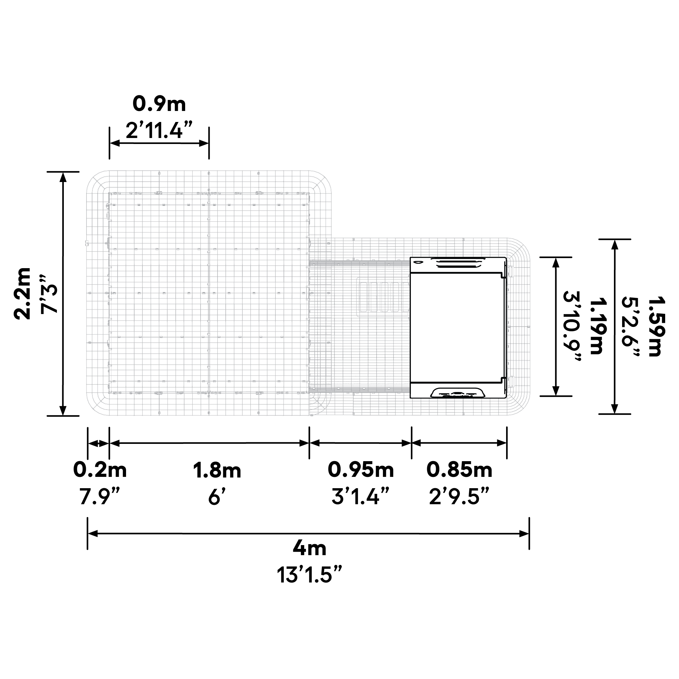Connection Kit for Walk In Run - Eglu Cube Mk1 with Run | Omlet