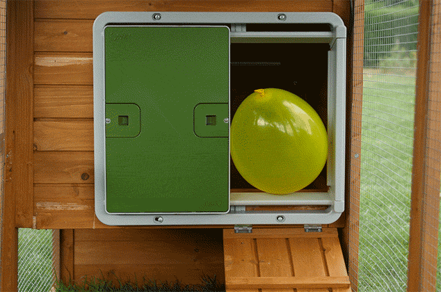 The intelligent safety sensors prevent the door from closing if there is an obstruction