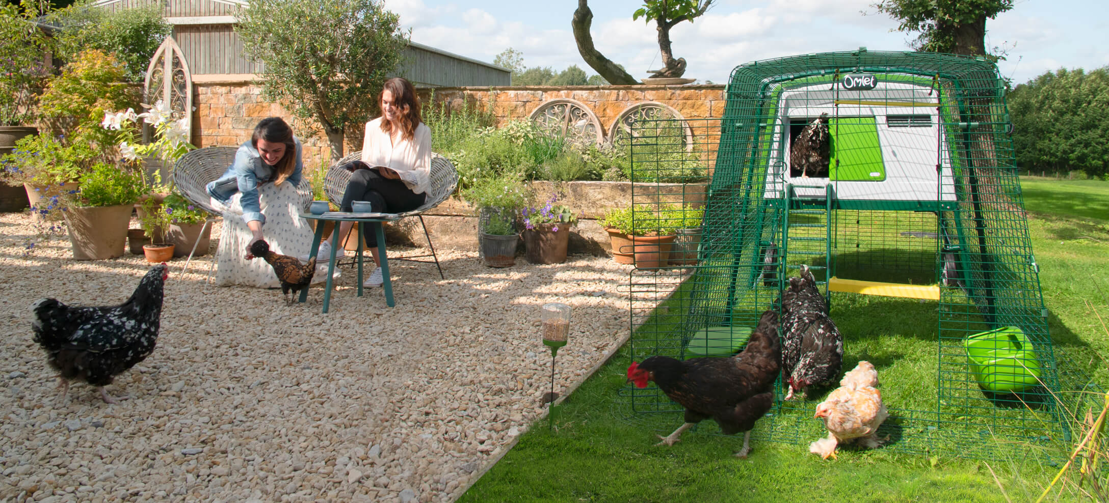 The large Eglu Cube chicken coop makes keeping up to 10 chickens easier than ever. The large Eglu Cube chicken coop makes keeping up to 10 chickens easier than ever.