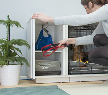 The Fido Nook Closet keeps your dogs things organized