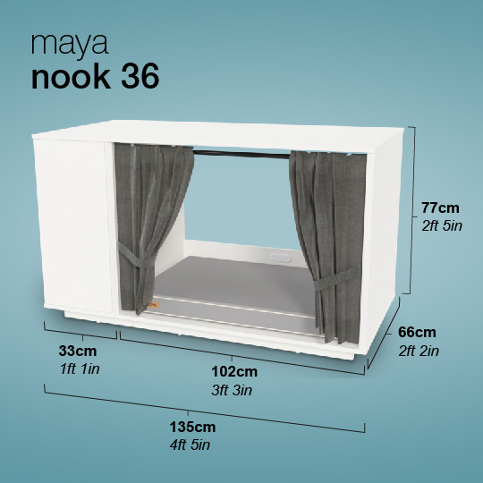 Maya Nook Indoor Cat House dimensions