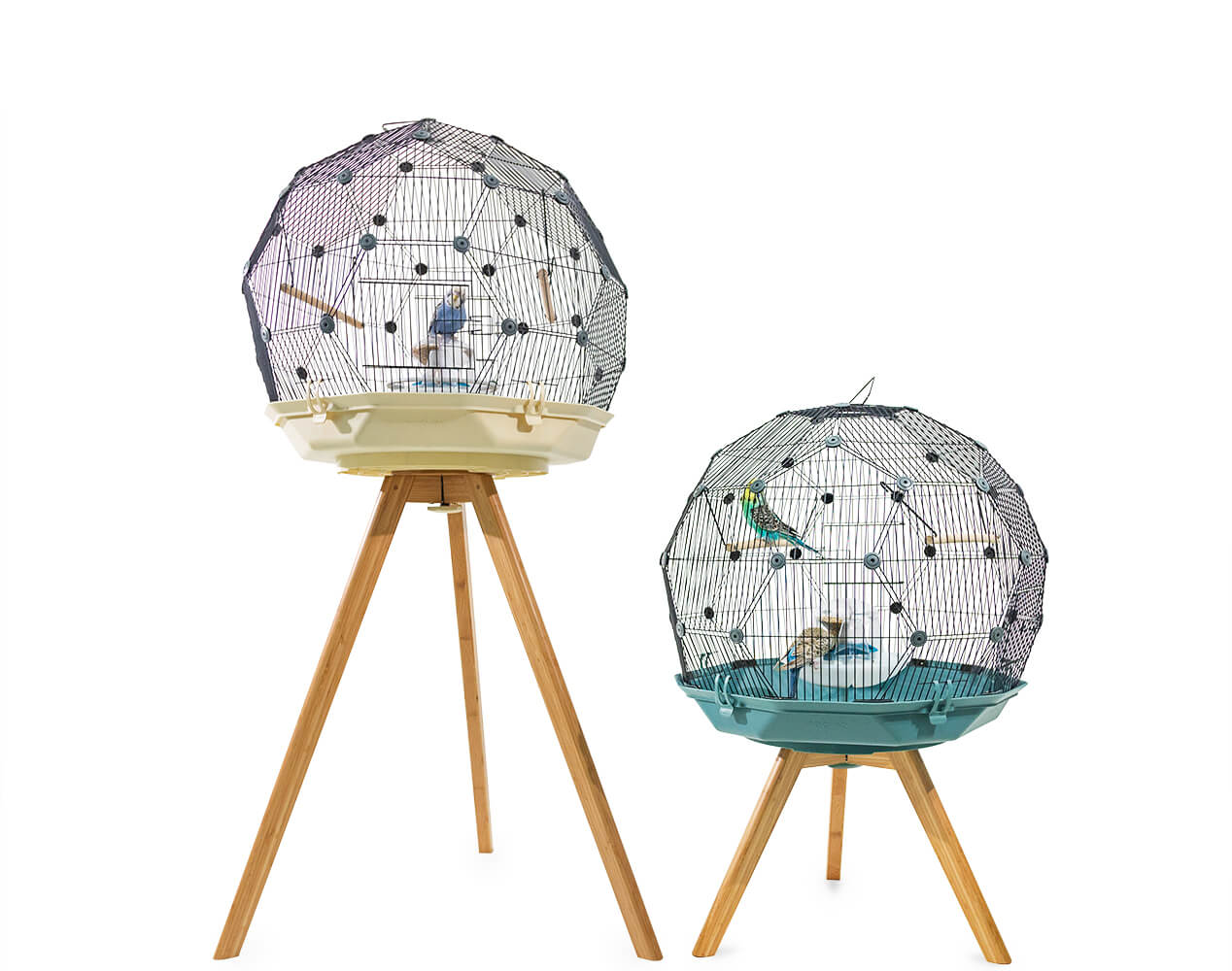 Geo Bird Cage with stands
