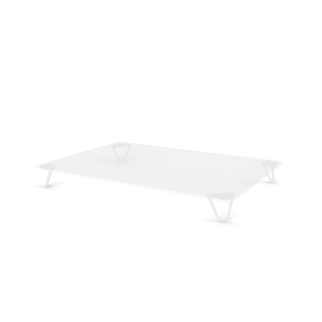 Base with Metal Hairpin Feet for Omlet Dog Beds Cream Large Pack