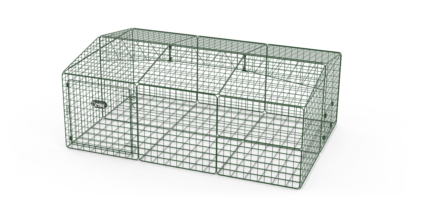 Zippi Guinea Pig Run with Roof and Underfloor Mesh Single Height Omlet