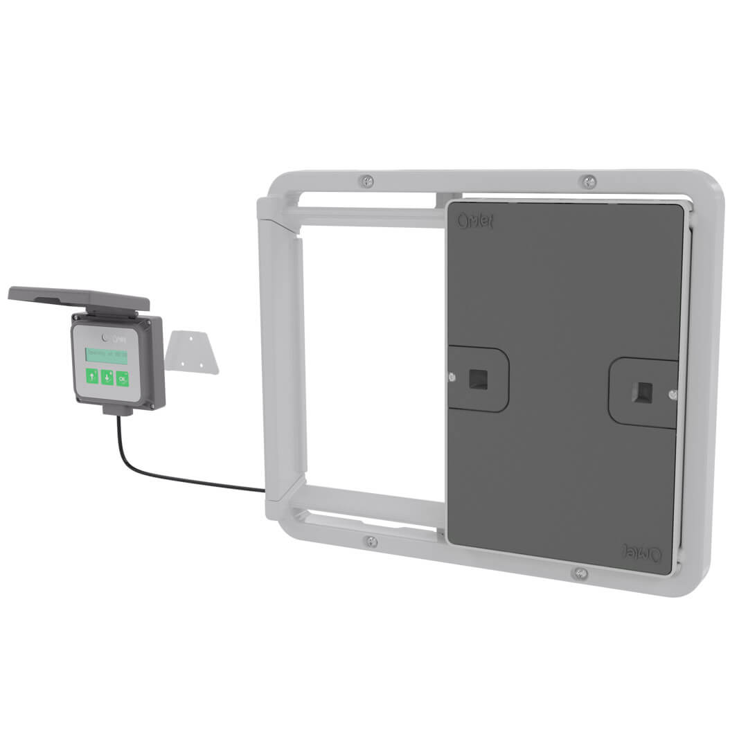 Automatic Chicken Coop Door - Grey