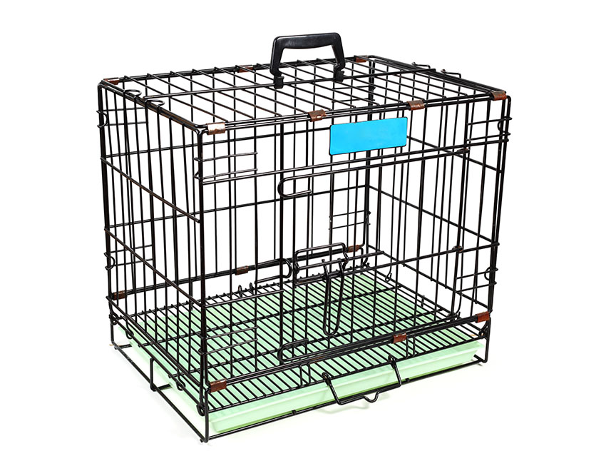 A parakeet carrier cage